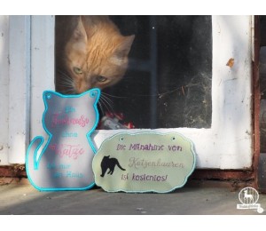 Stickserie - ITH Türschilder Katzen